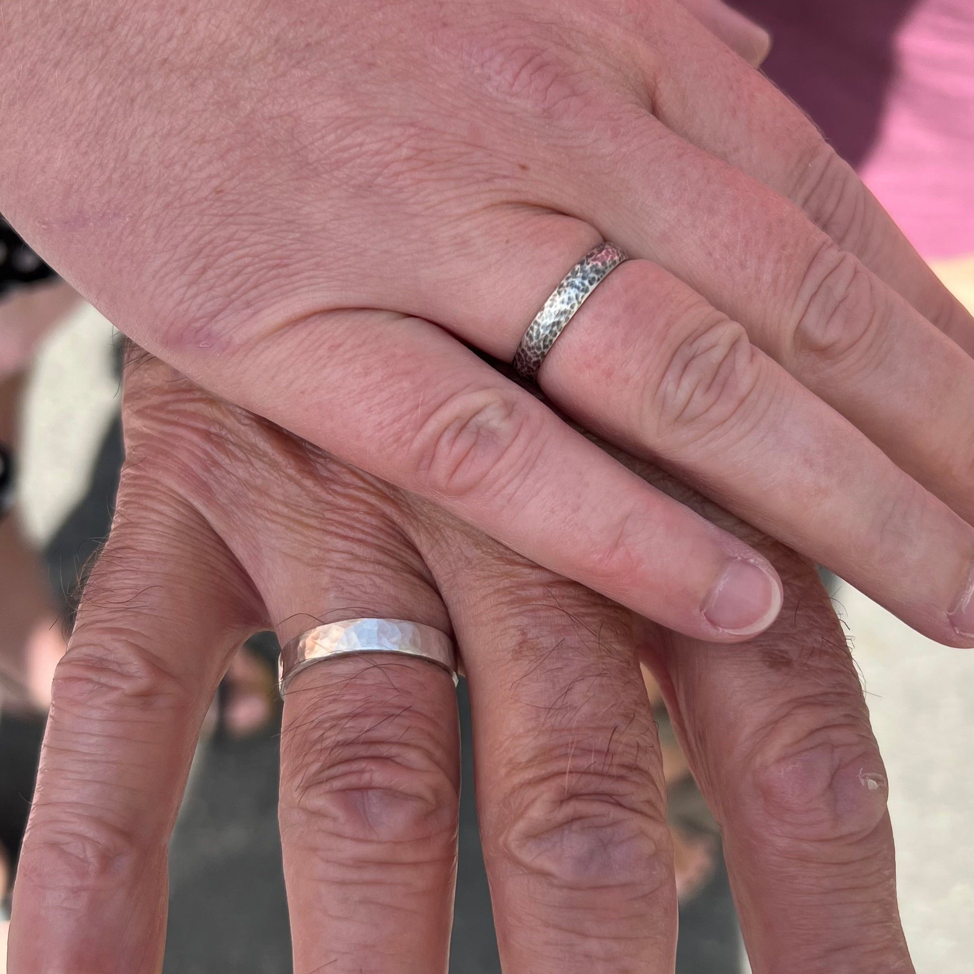 Bague réalisé lors d'une initiation a rennes, fabriquez votre anneau en argent 