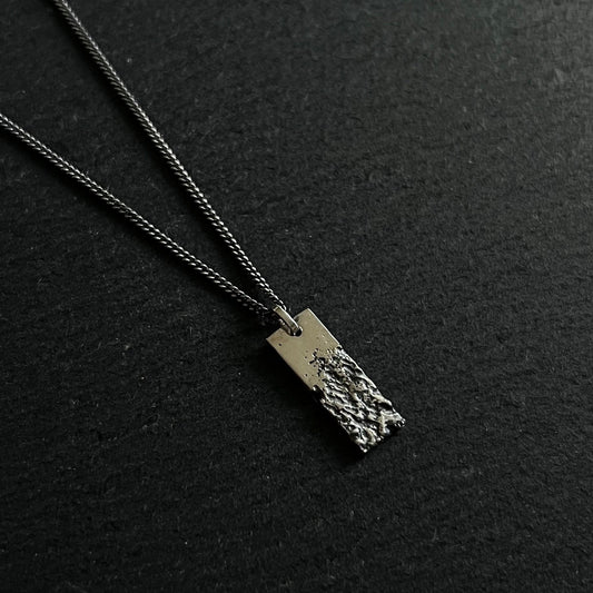 Collier homme en argent 925 , chaîne homme , bijoux cadeaux homme. Collier organique en argent 925 