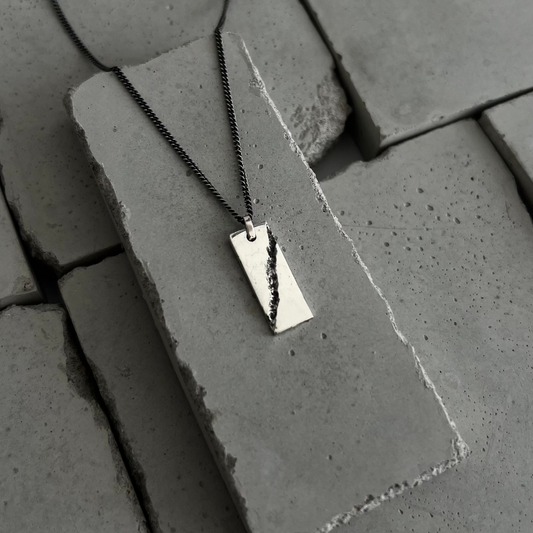 Collier raw jewelry Fonte Bijoux, fait main à Rennes