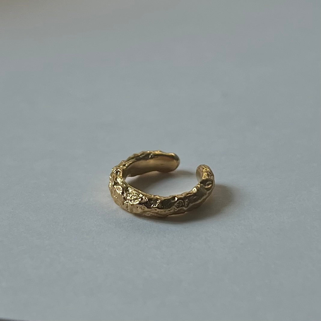 Earcuff en Vermeil texturé 