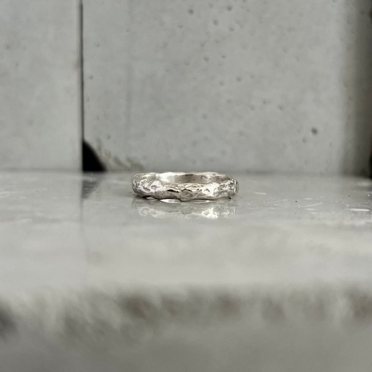 Bague raw jewelry Fonte Bijoux, fait main à Rennes